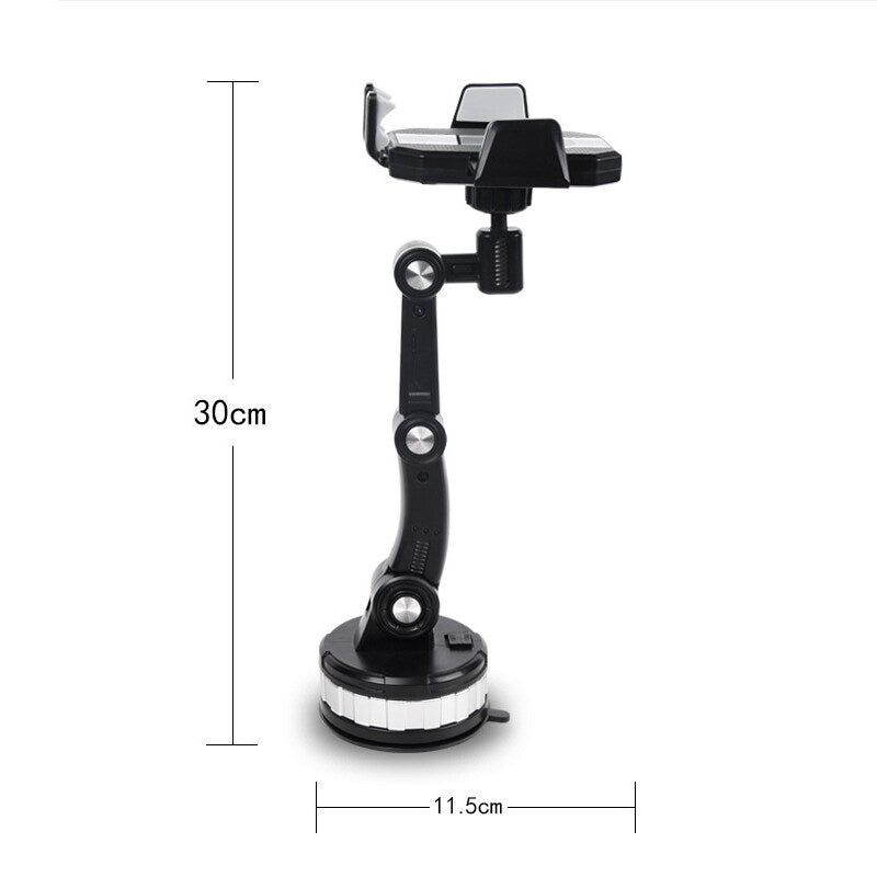 Car Phone Holder Universal 360 ° Rotatable Large Truck Extended Suction Cup Fixed Shockproof Windshield Dashboard Mounted Phone Holder