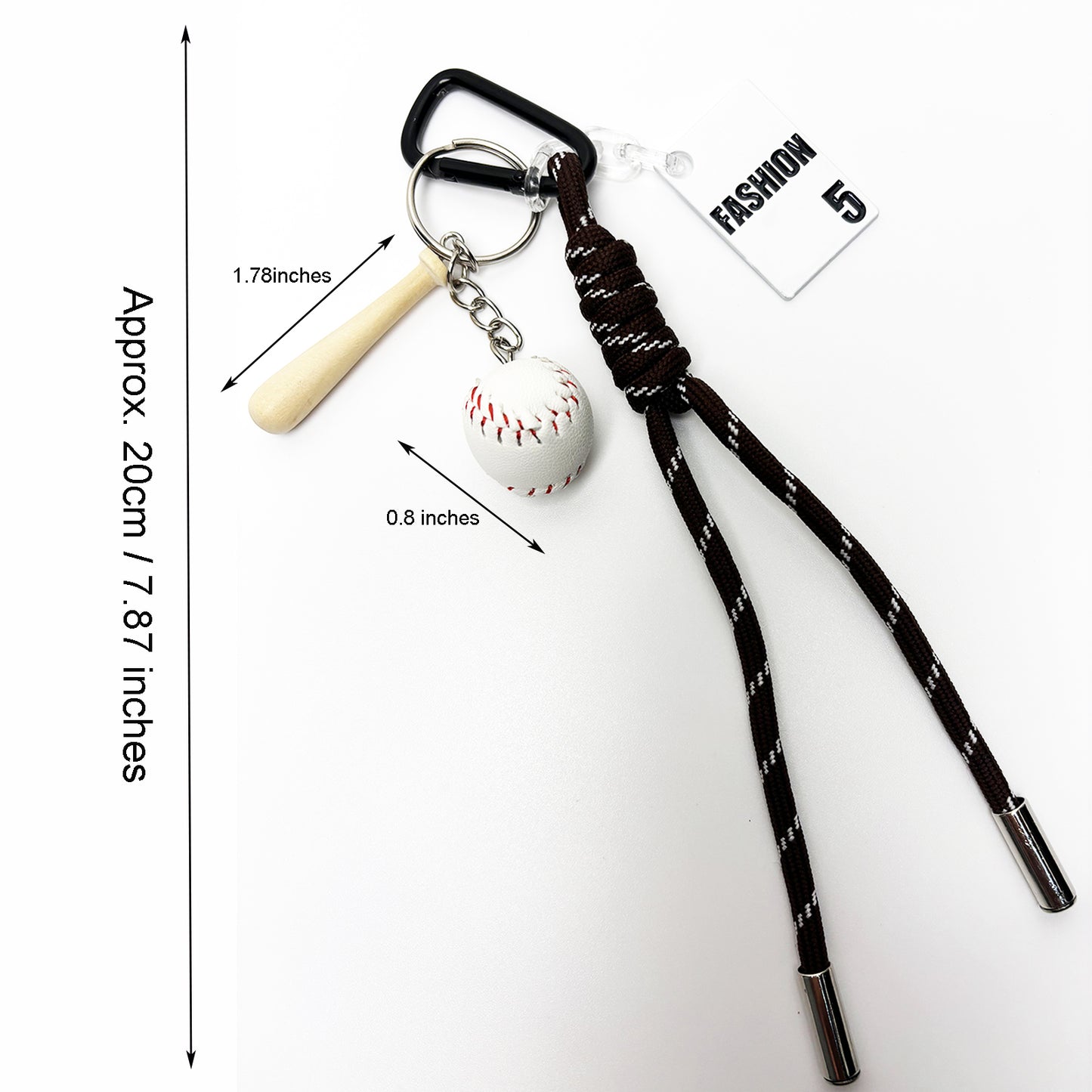 Hand Woven Bag Decor Keychain Pendant Phone Ornament Cool Baseball Badminton Tennis Ropes