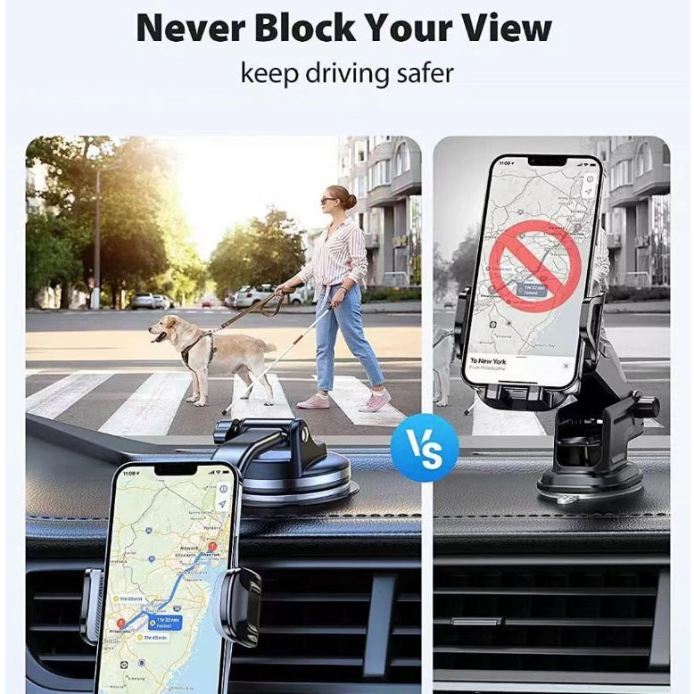 AUTOP 360° Rotatable Car Phone Holder For Dashboard And Windshield Suction Cup Cell Phone Mount Mobile Phone Support Compatible With iPhone Huawei Samsung Android