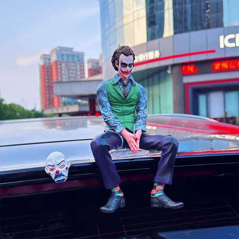 Detective Comics Joker Car Rear Accessories Action Figure Mafex Suicide Squad Joker Harleen Quinzel Supervillain Model Toys Gift