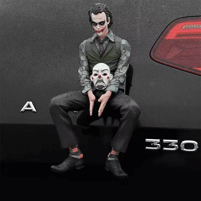 Detective Comics Joker Car Rear Accessories Action Figure Mafex Suicide Squad Joker Harleen Quinzel Supervillain Model Toys Gift