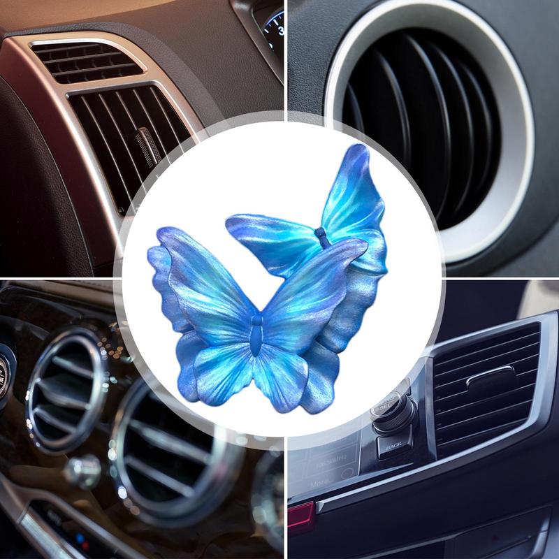 2PCS Car Butterfly Vent Clips car Outlet Air Freshener Long Lasting Perfume auto interior decoration fragrance accessories Air Fresheners