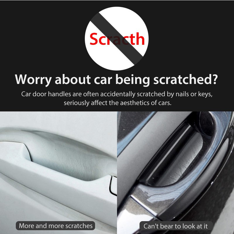 4 Pieces Car Door Bowl Protection Film Universal Anti-Scratch Car Sticker Door Handle Protector