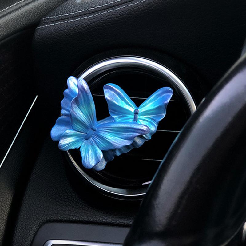 2PCS Car Butterfly Vent Clips car Outlet Air Freshener Long Lasting Perfume auto interior decoration fragrance accessories Air Fresheners